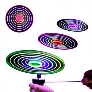 Soucoupe volante magique, jouets bon marché, plastique d'extérieur, tirer sur la ficelle, fil de maintien, lumière LED clignotante, soucoupe volante lumineuse, jouet <span class=keywords><strong>lumineux</strong></span> pour enfants - Product Image 3