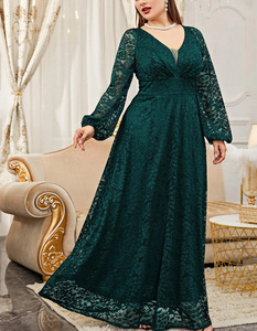 Abito <span class=keywords><strong>da</strong></span> <span class=keywords><strong>sera</strong></span>/banchetto elegante e modesto per damigella d'onore, lunghezza midi, vita naturale, taglie forti, ODM, lusso, ricami e diamanti - Product Image 5