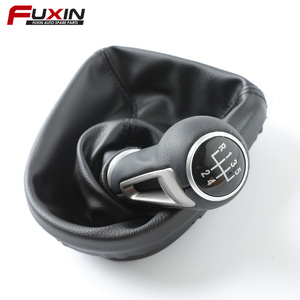 Bastone manuale della leva del cambio della copertura dello stivale della cuffia del cuoio dell'unità di elaborazione di velocità 5/6 per Seat Leon II/Toledo <span class=keywords><strong>III</strong></span> Altea XL pomello del cambio dell'automobile - Product Image 2