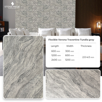 Revêtement mural flexible en pierre de travertin souple, panneau de carrelage en porcelaine souple, revêtement mural flexible en pierre pour décoration intérieure et extérieure