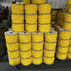 Chaîne en <span class=keywords><strong>plastique</strong></span> multicolore directe d’usine de 6mm pour la chaîne en <span class=keywords><strong>plastique</strong></span> de Barricade de sécurité de Barricade de traf - Product Image 2