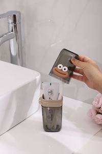 En gros, Trousse de toilette portable de voyage à motif dessin animé mignon, avec gobelet pour bain de bouche, étui à savon et support de rangement pour dentifrice avec égouttoir - Product Image 2