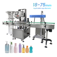 Machine de bouchage automatique à vis 60-80Bpm pour bouteilles en plastique, verre et canettes – Haute productivité – Machine de scellage de bouchons PET