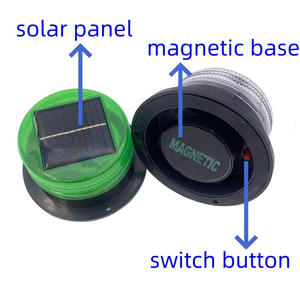 Luz de Advertencia Intermitente con Energía Solar, Montaje Magnético, Luz de Señalización de Seguridad LED - Product Image 4