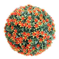 Boule de fleurs artificielles en plastique réaliste, rose, suspendue, pour mariage, Saint-Valentin, remise de diplôme, fête des mères, Pâques, maison, jardin