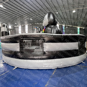 Gorila comercial saltando castillo hinchable Casa de rebote inflable Combo gorila trampolín redondo - Product Image 2