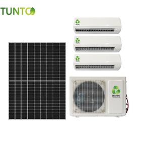 Climatisation solaire hybride à plusieurs zones, 3 têtes de connexion, 24000btu 36000btu 1.5hp pour la maison, la villa, l'extérieur et l'hôtel - Product Image 1
