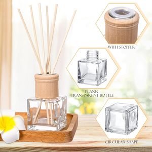 Home Fragrance Large Capacity Premium Glass Essential Oil Air Freshener Perfume <b>Reed</b> <b>Diffuser</b> Set 200ml 500ml Gift Box - Product Image 2