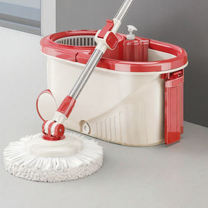 Mopa Giratoria 360° con Sistema de Cuerda, Cabezales de Microfibra de Doble Accionamiento y Alta Deshidratación para Limpieza de <span class=keywords><strong>Pisos</strong></span>, Tornado Mágico - Product Image 1