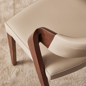 Chaise de <span class=keywords><strong>Salle</strong></span> <span class=keywords><strong>à</strong></span> <span class=keywords><strong>Manger</strong></span> Moderne en Bois de Frêne de Style <span class=keywords><strong>Scandinave</strong></span>, <span class=keywords><strong>Fauteuil</strong></span> Wabi-Sabi avec Structure <span class=keywords><strong>à</strong></span> Tenons et Mortaises pour Dossier - Product Image 3