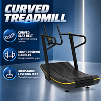 Tapis roulant manuel incurvé BN Commercial Gym, tapis roulant auto-alimenté non motorisé pour l'entraînement cardio, équipement de fitness