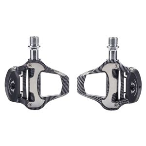 Pedales Ligeros de Fibra de Carbono con Calas de Bloqueo Compatibles con <span class=keywords><strong>SPD</strong></span> para Bicicleta de Carretera y Equipo para <span class=keywords><strong>MTB</strong></span> y Ciclismo - Product Image 5