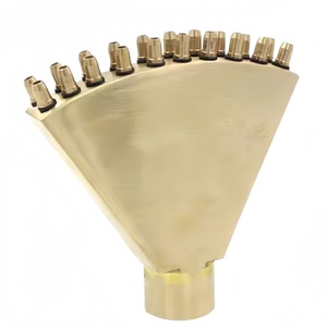 Fontaine <span class=keywords><strong>à</strong></span> <span class=keywords><strong>vent</strong></span> ChenMei <span class=keywords><strong>en</strong></span> laiton pour jardin et piscine, <span class=keywords><strong>à</strong></span> fixation au sol, style Art Déco, installation facile, décoration extérieure pour jardin - Product Image 5