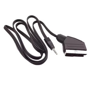 Cable Scart de 21 pines, conector Scart a conector estéreo macho de 3,5 mm, <span class=keywords><strong>TV</strong></span> <span class=keywords><strong>Full</strong></span> <span class=keywords><strong>HD</strong></span>, blindaje múltiple, conector de precisión, cable de audio de 1,5 m/5 pies - Product Image 3