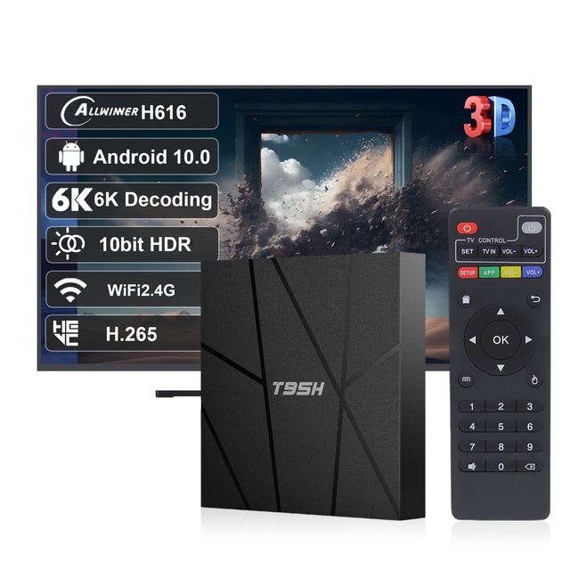 Ihomemix High-quality T95H 2.4G 5G WiFi Android 10.0 T95H TV Box 6K HD CPU Allwinner H616 Support HDR+ Smart Box