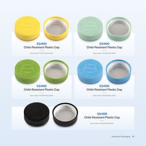 Amber Capsule Pil Lege Flessen Verpakking Brede Mond Glazen Fles Met Dop - Product Image 4