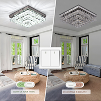 Salon lumières lustre LED plafonniers 3 couches K9 cristal moderne luxe décor à la maison luminaires