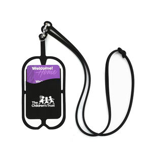 Kantong kartu berperekat tongkat elastis silikon Universal hadiah promosi - Product Image 3