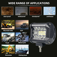 Barre lumineuse de travail LED 12-30v 6000k 4000lm OffRoad 12-30V Spot Flood LED pour voiture, bateau, SUV, 4x4, camion, Jeep, VTT, phare