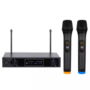 Factory Direct Sales Professional <strong>Wireless</strong> <strong>Microphone</strong> for Stage Performances Dual Channel <strong>Dynamic</strong> Condenser <strong>Microphone</strong> - Product Image 2