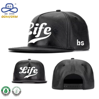 Casquettes de baseball snapback streetwear en tissu PU premium à 6 panneaux avec logo personnalisé imprimé, pour unisexe, toutes occasions.