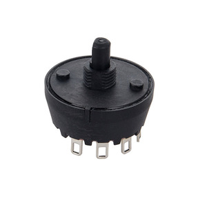 Black 6a 250v 4 Position Round Rotary Selector <b>Switch</b> for Fan Oven - Product Image 1