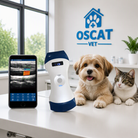 Échographe vétérinaire sans fil OSCAT, sondes convexes et linéaires, équipement médical vétérinaire pour chiens, chats, hôpital vétérinaire