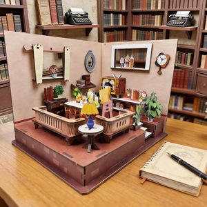 Puzzles de construction miniatures en bois 3D DIY, kits de <span class=keywords><strong>maison</strong></span> de poupée miniature avec salon confortable, décoration artisanale pour la <span class=keywords><strong>maison</strong></span> - Product Image 1