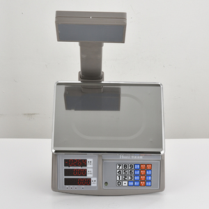 Huaxi 라벨 인쇄 40kg 계량 스케일 바코드 영수증 인쇄 슈퍼마켓 30kg 디지털 가격 계산 기계 저울 - Product Image 5
