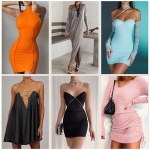 โรงงานขายส่งเสื้อผ้าสต็อกราคาถูกที่สุด, ชุดเดรสมือสอง, เสื้อท่อนบน, เสื้อยืดแฟชั่น, กางเกงขายส่งโดยตรง - Product Image 2