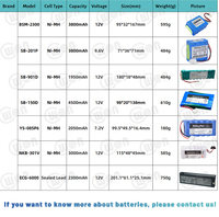 KY50900 pengganti Hydride logam nikel 9.6V 2000mAh baterai peralatan medis Ni-MH untuk Osiris 2