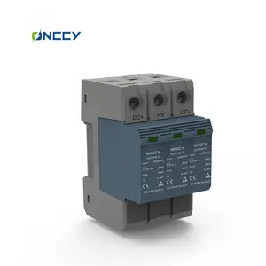 1000V 40KA 3P 1000v Dc Spd Surge Protector Type 2 Dc Surge Arrester For Over Voltage Protection