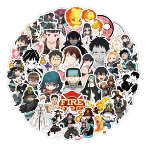 อะนิเมะญี่ปุ่นไฟกองทัพการ์ตูนกราฟฟิตีขวดโทรศัพท์ตู้เย็นแล็ปท็อปสติกเกอร์กระเป๋า50ชิ้น - Product Image 2