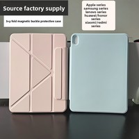 Étui de protection en similicuir pour tablette, sacoche multifonction avec support, protection anti-chute, mallette pour ordinateur portable