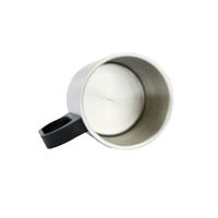 Nouvelle conception – Tasse à café isotherme blanche 220 ml (8 oz) en acier inoxydable avec poignée, isolation sous vide portable, maintien au chaud 6 heures – Idéale pour la rentrée scolaire