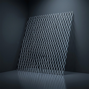 Rete in acciaio microporosa <span class=keywords><strong>a</strong></span> diamante ZhihangSmall, rete per altoparlanti, filtro in lamiera di alluminio per cappa aspirante, rete in lamiera stirata - Product Image 3