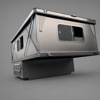 Huntoo Wasserdichtes Modulares Langer-LKW-Bett (East-West King Size) mit Pop-up-Wohnkabine und Dachzelt