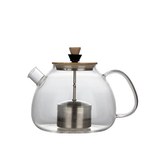 Tetera de Vidrio Transparente Hecha a Mano para el Hogar, 750ml, 950ml, 1350ml, <span class=keywords><strong>con</strong></span> Asa y Filtro Grande - Product Image 6