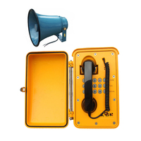 Téléphone de diffusion industrielle résistant aux intempéries KNTECH KNSP-08LB IP66, téléphone d'intercom mural pour tunnel