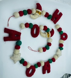 Artificial Cloth Eco-Friendly Handmade Rustic Round Garland <b>for</b> Front Door <b>Christmas</b> Decorations Home Wall Hanging <b>Wreath</b> - Product Image 2