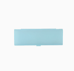 Trousse à crayons en plastique PP minimaliste, couleur unie, translucide givrée, avec bouton-pression, personnalisable avec logo, pour étudiants, vente en gros - Product Image 2