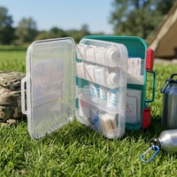 Trousse de premiers soins personnalisée de 358 pièces, boîte rigide murale, trousse de premiers soins d'urgence tout usage pour la maison, l'école, le bureau