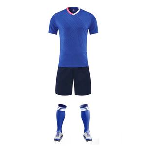 Precio de fábrica personalizado poliéster Uniformes De <span class=keywords><strong>Futbol</strong></span> cuello en V camiseta de fútbol Teamwear Kits de fútbol - Product Image 4