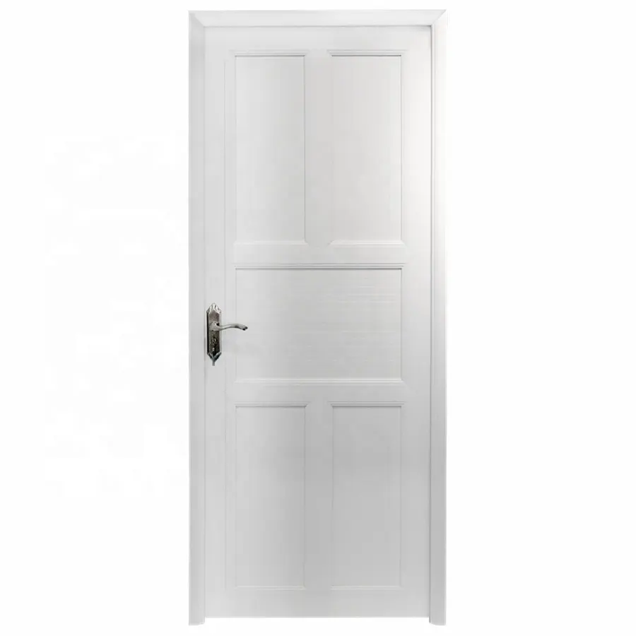 Customized upvc door 42 series bathroom single leaf swing toilet door casement rest room door panels
