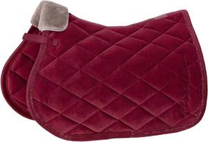 Premium Quality Velvet Fabric Horse Saddle Pads Polycotton Cotton Outshell Durable All-Purpose for <b>Dressage</b> Jump Riding - Product Image 4