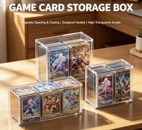 Boîte de protection personnalisée en acrylique pour booster ETB, boîte de présentation magnétique en acrylique pour cartes Pokémon