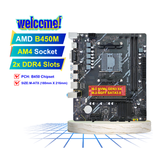AM4 Socket B450 <b>M</b>-ATX Mainboard With Dual Channel DDR4 Supports XMP NVMe&NGFF M2 <b>SSD</b> SATA3.0 USB3.0 B450M Motherboard - Product Image 1