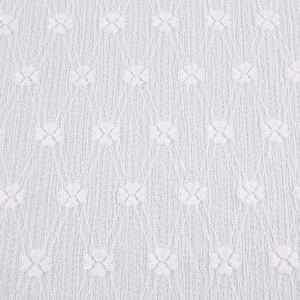 Tissu jacquard fin en polyester extensible à motif géométrique à petites échelles, effet pur diamant blanc, tricoté en dobby, toucher doux - Product Image 4