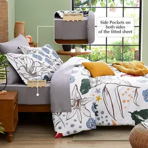 Soft cheap price poly bed comforter duvet cover bedding set bed sheets and duvet cover set
