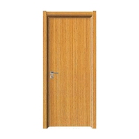 Porte d'entrée principale en MDF au design moderne avec demi-fenêtre vitrée pour appartement – Offre spéciale